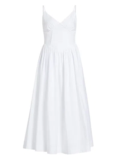 Nicholas The Label Women's Becker Princess Waist Midi-dress In White