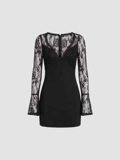 Nicholas The Label Women's Blair Lace Mini Dress In Black