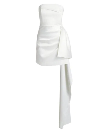 Nicholas The Label Women's Calliope Draped Strapless Minidress In White