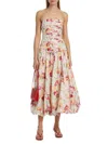 Nicholas The Label Women's Despina Floral Cotton Bubble Midi-dress