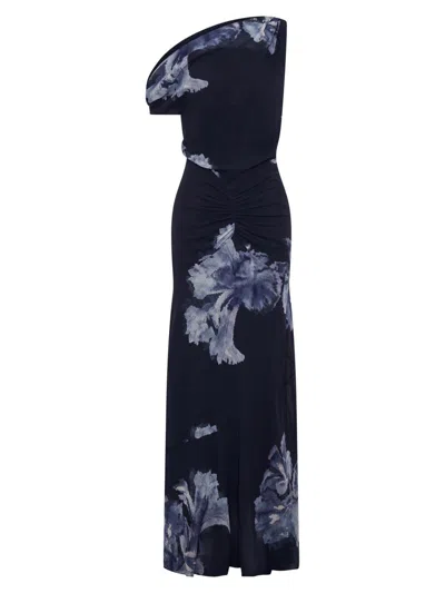 Nicholas The Label Women's Elza Floral One-shoulder Maxi Dress