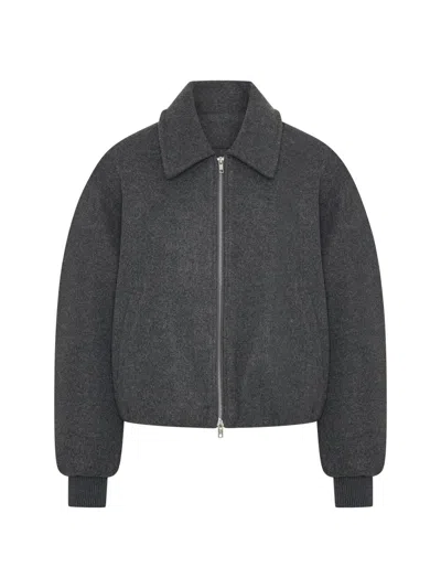 Nicholas The Label Women's Frida Wool-blend Bomber Jacket In Gray