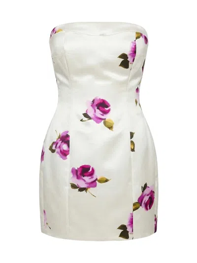 Nicholas The Label Women's Kaline Floral Satin Strapless Minidress In Multi