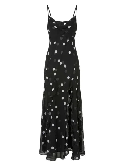 Nicholas The Label Women's Kamila Ruffled Polka Dot Georgette Gown