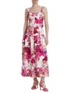 Nicholas The Label Women's Lidia Floral Drop Waist Midi-dress In Multi