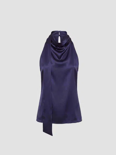 Nicholas The Label Women's Maeve Removable Scarf Top In Ink