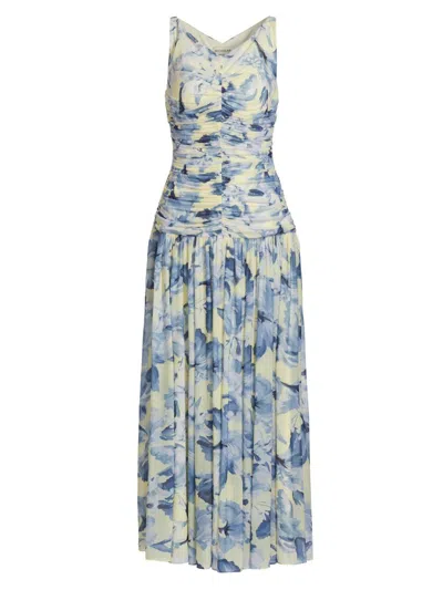 Nicholas The Label Women's Melia Floral Ruched Midi-dress
