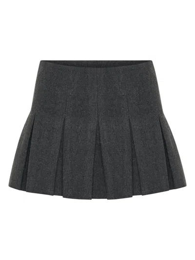Nicholas The Label Women's Mimmy Pleated Miniskirt In Gray