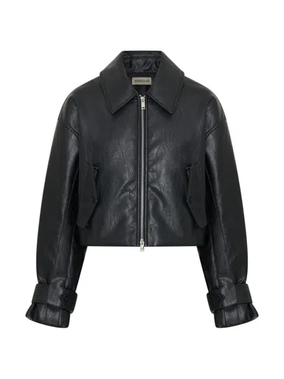 Nicholas The Label Women's Paris Faux-leather Moto Jacket In Black