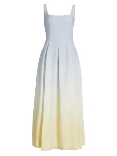 Nicholas The Label Women's Stefania Ombré Linen-blend Pleated Dress