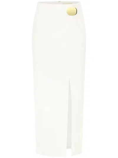 Nicholas Tiana Belted Wrap Skirt In White