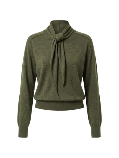 Nicholas Tie-neck Sweater In Green