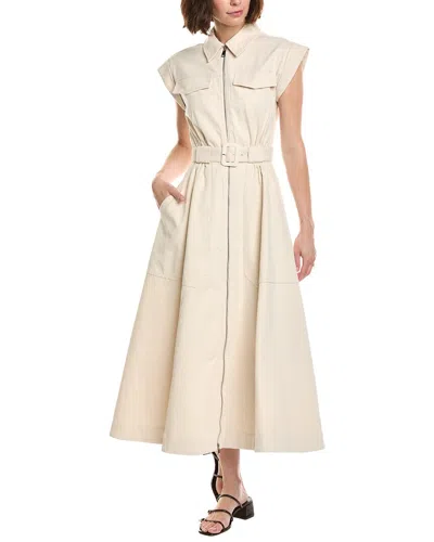 Nicholas Trisha Utility Midi Dress In Chalk