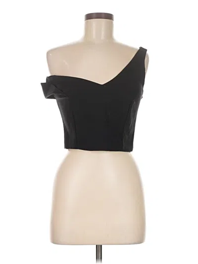 Pre-owned Nicholas Tube Top Black One Shoulder Neckline Tops