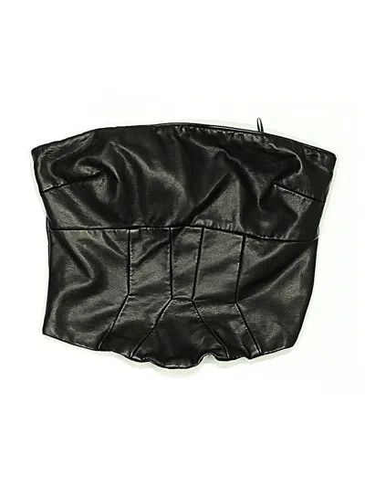 Pre-owned Nicholas Tube Top Black Strapless Neckline Tops