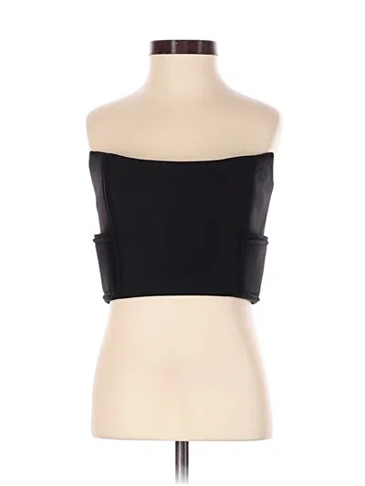 Pre-owned Nicholas Tube Top Black Strapless Neckline Tops