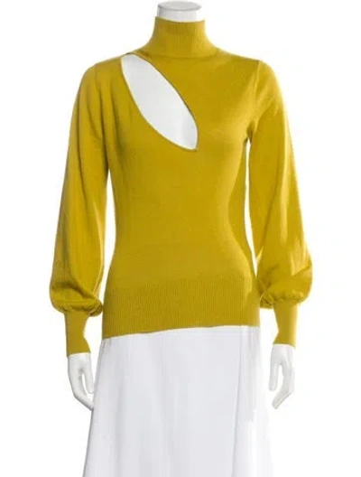 Pre-owned Nicholas Turtleneck Sweater In Yellow