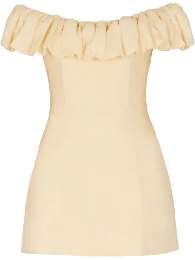 Nicholas Uma Mini Dress In 黄色