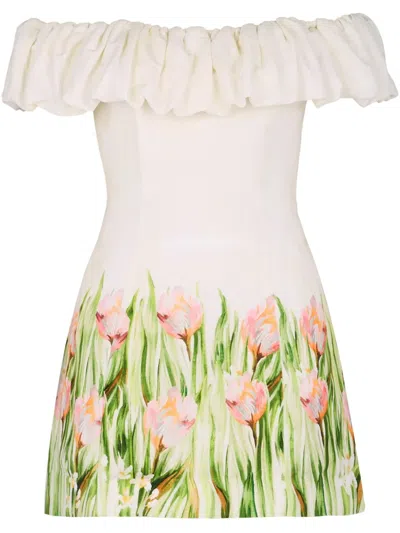 Nicholas Uma Mini Dress In 白色