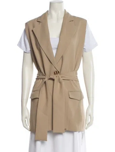 Pre-owned Nicholas Vest In Brown