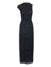 Nicholas Viona Ruched Snake-print Tulle Maxi Dress In Multi