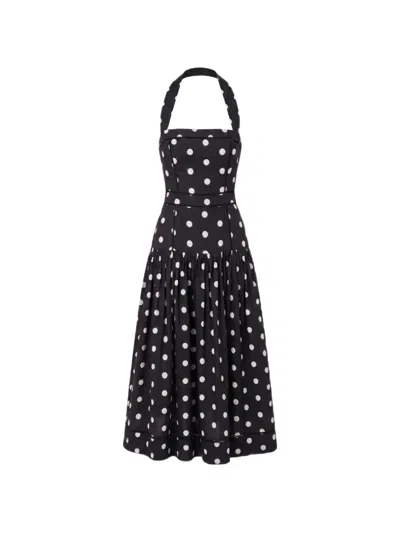 Nicholas Vivianne Midi Dress In Black
