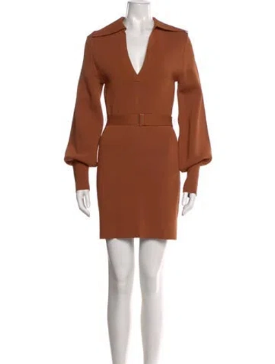 Pre-owned Nicholas V-neck Mini Dress In Multi