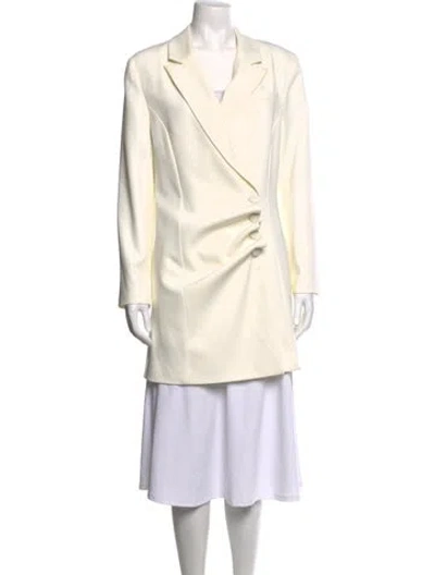 Pre-owned Nicholas V-neck Mini Dress In Neutrals