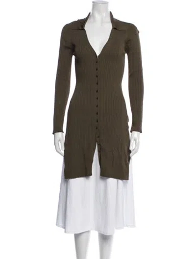 Pre-owned Nicholas V-neck Sweater In Green