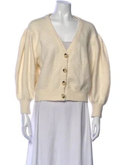 Pre-owned Nicholas V-neck Sweater In Neutrals