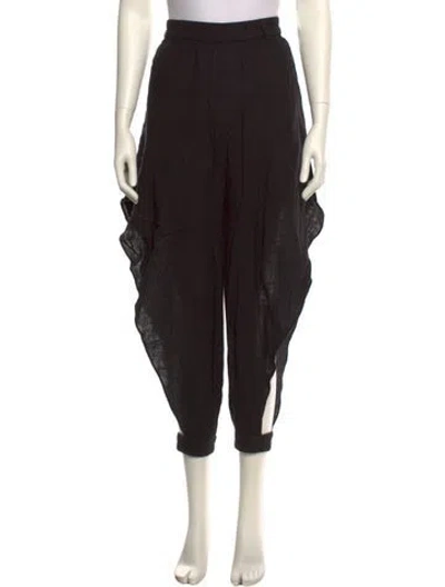 Pre-owned Nicholas Wide Leg Pants In Black