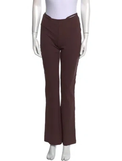 Pre-owned Nicholas Wide Leg Pants In Brown