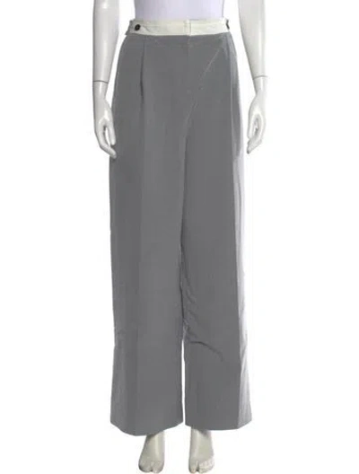 Pre-owned Nicholas Wide Leg Pants In Gray