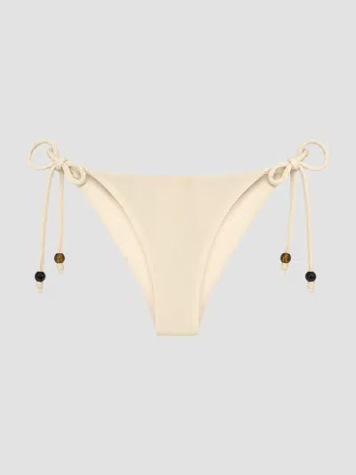 Nicholas Women's Camilla Beaded Bikini Bottom In Neutral