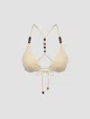 Nicholas Rita Racerback Bikini Top In Neutral