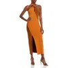 Nicholas Womens Side Slit Halter Sweaterdress In Multi