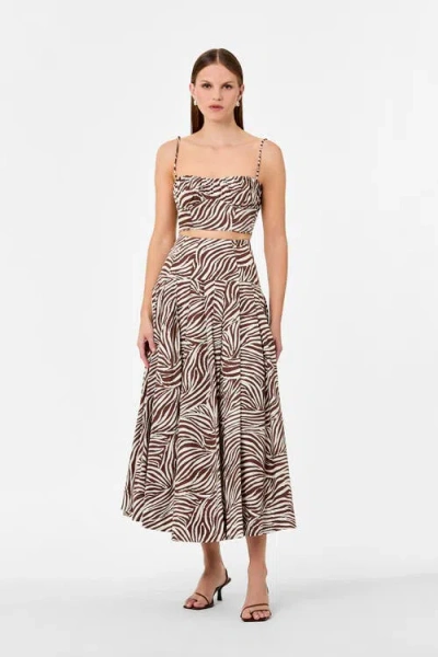 Nicholas Yulia Top In Animal Print