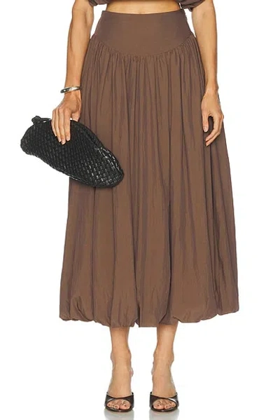 Nicholas Zaira Bubble Skirt In Brown