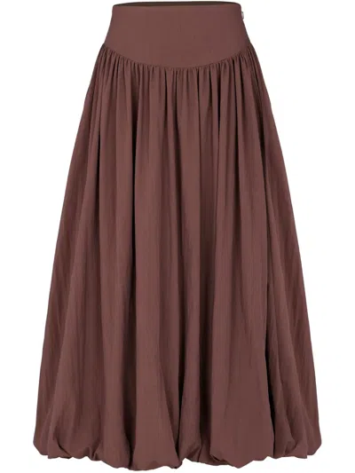 Nicholas Zaira Midi Skirt In 褐色