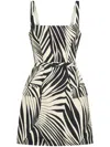 Nicholas Zoya Sleeveless Hourglass Mini Dress With Belt In Black
