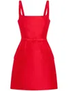 Nicholas Zoya Hourglass Mini Dress In Red
