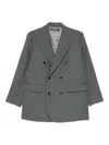 Nicholson & Nicholson Double-breasted Jacket In Gray