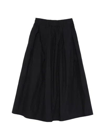 Nicholson & Nicholson Cotton Blend Skirt In Black