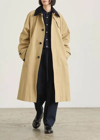 Nicholson & Nicholson Figaro Chino Coat In Beige In Neutral
