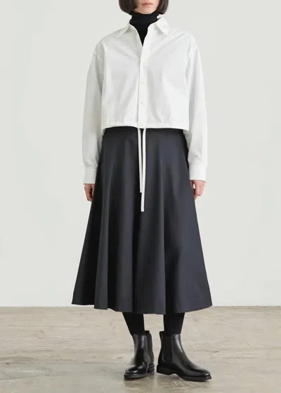 Nicholson & Nicholson Puzzle Midi Skirt In Navy In Blue
