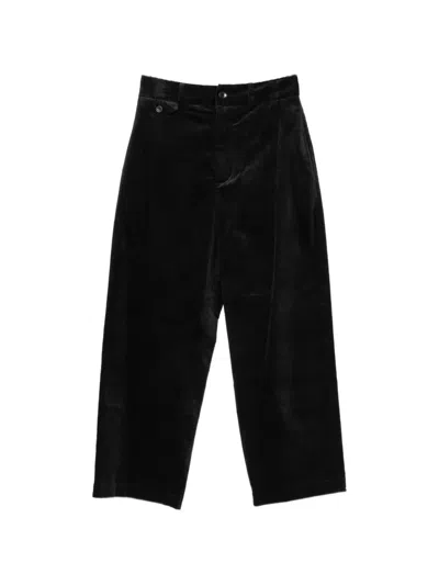 Nicholson & Nicholson Sable Corduroy Trousers In Black