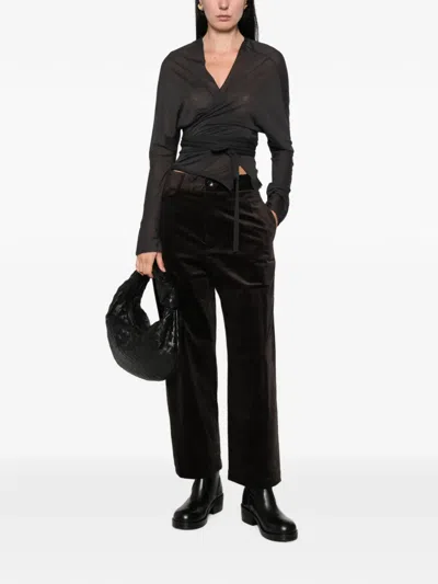 Nicholson & Nicholson Sable Corduroy Trousers In Black