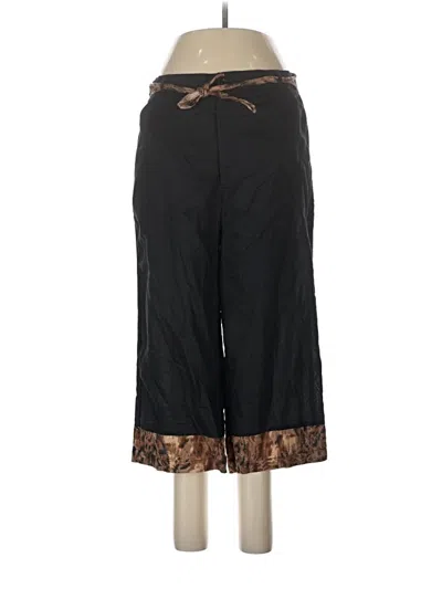 Pre-owned Nick & Sarah Linen Pants In Black