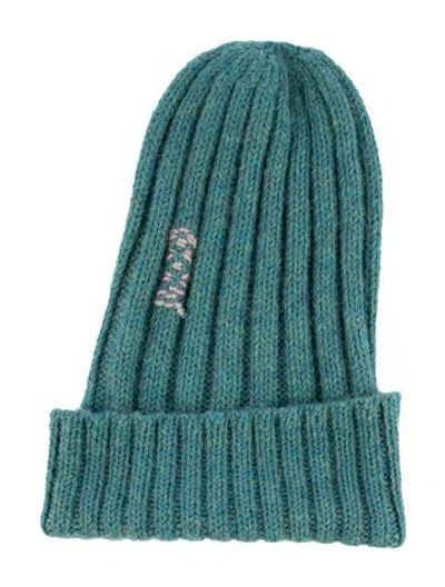 Pre-owned Nick Fouquet Alpaca Knit Beanie In Blue