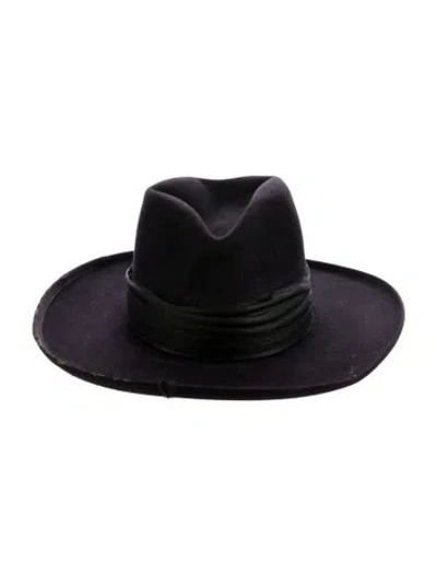 Pre-owned Nick Fouquet Beaver Fur Felt Fedora Hat In Purple